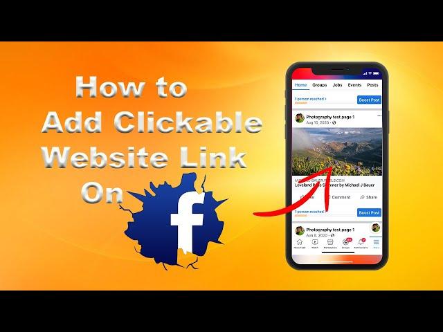 How to Add Clickable Website link to Facebook Post