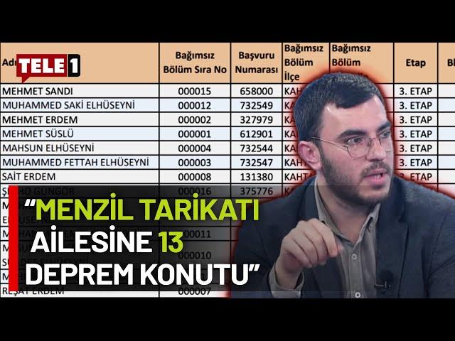 Depremzedelerin hakkına konan Menzil Tarikatı'nı ortaya koyan Gazeteci İsmail Arı TELE1'e konuştu