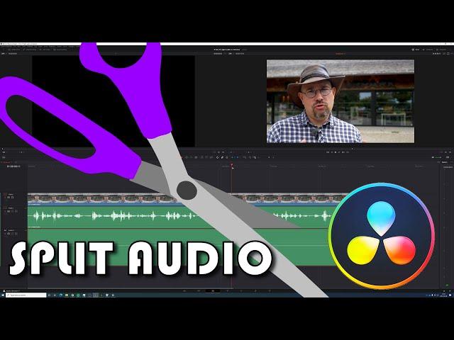 How to split audio in Resolve 17 Quick tutorial