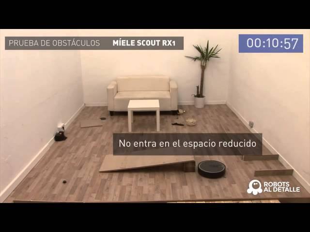 Miele Scout RX1 тест на препятствия