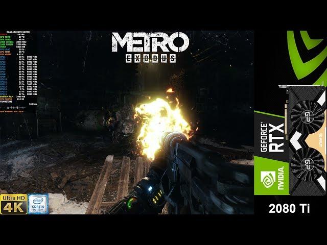 Metro Exodus Extreme Settings , Ultra Ray Tracing + DLSS 4K | RTX 2080 Ti | i9 9900K 5GHz