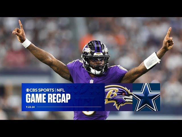 Ravens HOLD OFF Cowboys' late surge, improve to 21-1 against NFC in Lamar Jackson era | Game Recap