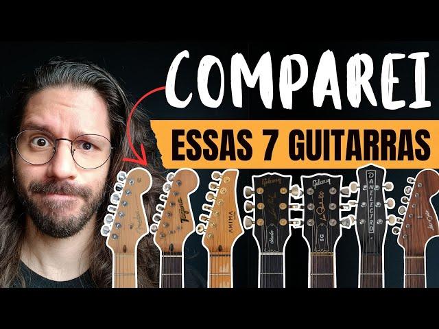 Comparativo: tocando os mesmos riffs em 7 guitarras!