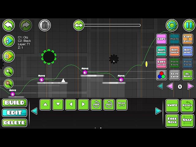 Туториал как Сделать Крутой Уровень В Geometry Dash [2]