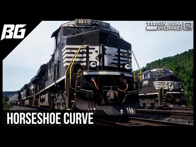 Horseshoe Curve w/ RailDriver | Norfolk Southern ES44AC | Train Sim World 2 (PC)