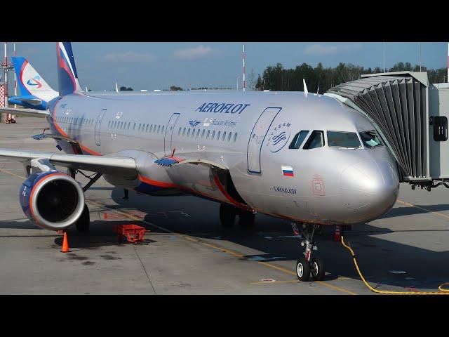 Aeroflot Airbus A321 | Flight from Saint Petersburg to Moscow SVO