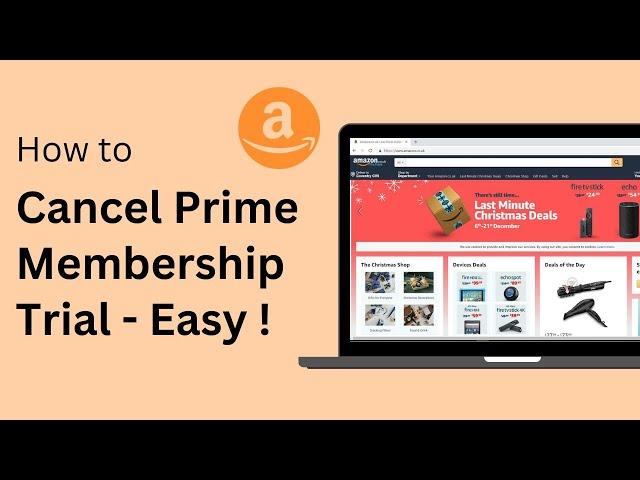 How To Cancel Amazon Prime Membership /Trial !