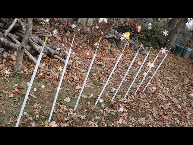 Dog Agility Weave Poles DIY the Jeff Goes Random cheap way