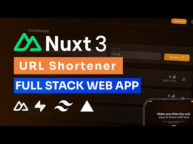 Create a Scalable URL Shortener App Using Nuxt 3, Supabase, and TainwilndCSS | Part 1/2