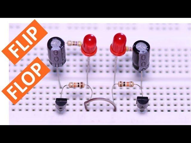 FLIP FLOP LED Flasher Circuit Using Transistor BC547 (Breadboard Tutorial)