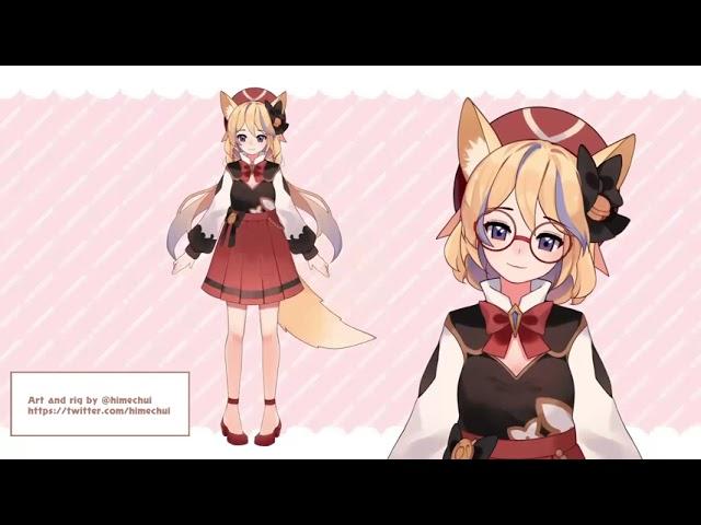 Feli kitsuhime vtuber showcase + loading screen