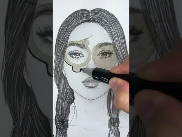 KAAYBA fashion school / Drawing a fashion girl / Chiroyli qiz rasmini chizish