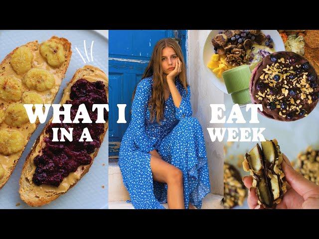 WHAT I EAT IN A WEEK studying nutrition //summer edition // vegan