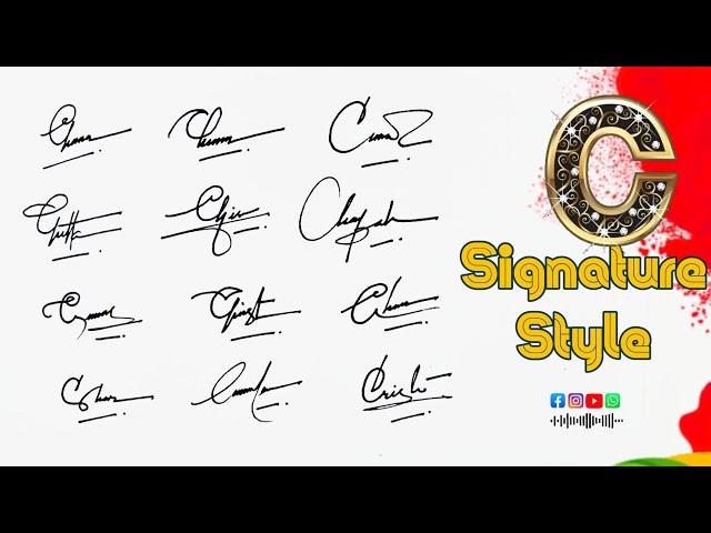 C Name Signature | C Signature Style | #signature #signaturestyle