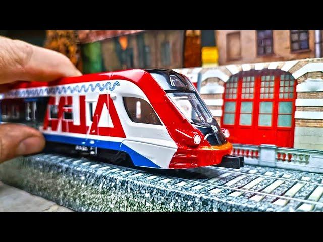 Model ELECTRIC TRAIN IVOLGA MCD light and sound. New Technopark. About cars.