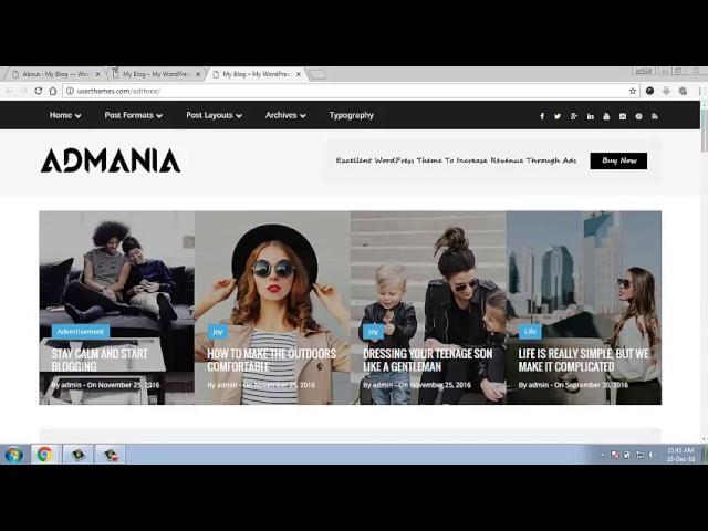 Best WordPress Adsense Theme- Admania