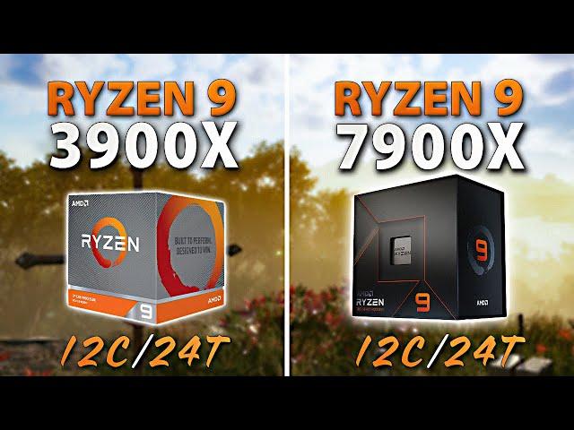 AMD Ryzen 9 7900X vs 3900X // Test in 9 Games