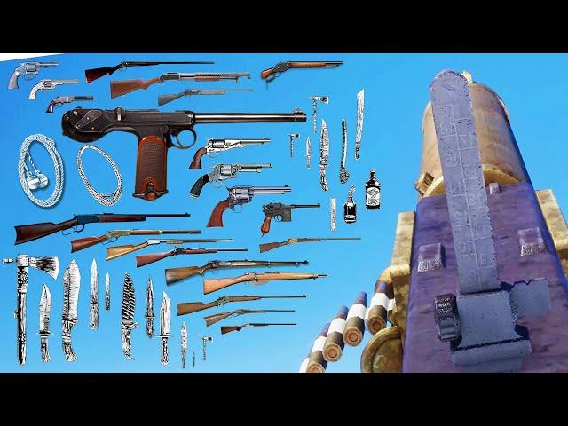 All Weapons and Sounds in Red Dead Online in 108 Seconds (First Person)