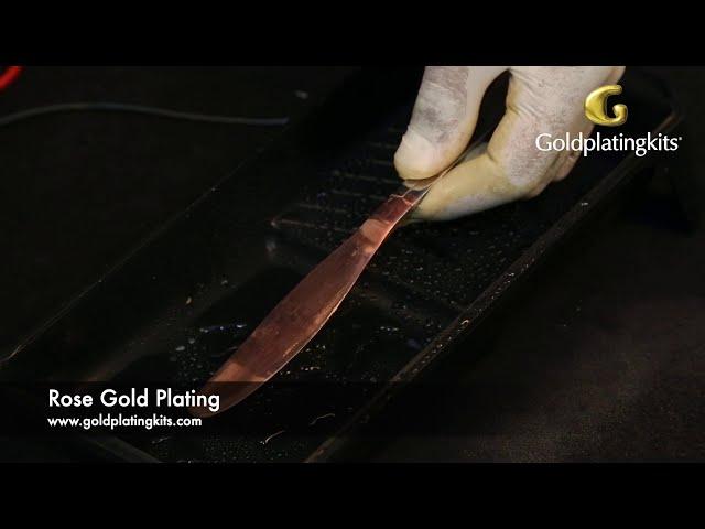 Rose Gold Plating | Rose Gold Solution | Brush Plating |  Gold Plating Kits | Video