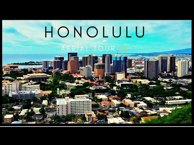 Downtown Honolulu - 4K AERIAL DRONE