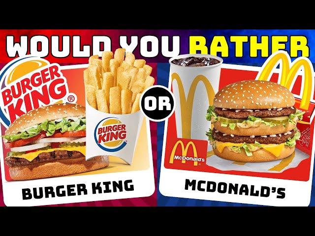 Would You Rather Fast Food & Snack Edition  GlamQuiz