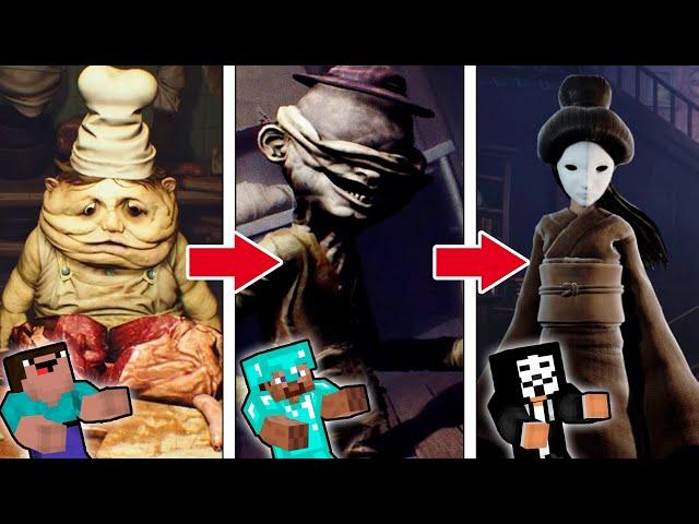 НУБ ПРОТИВ ПРО - ПОВАР БЛИЗНЕЦ VS СЛЕПОЙ СТОРОЖ VS ХОЗЯЙКА LITTLE NIGHTMARES В МАЙНКРАФТЕ / Анимация