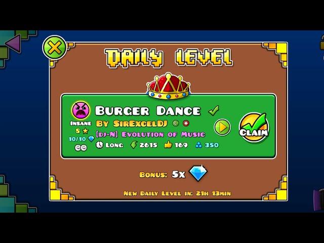 #2449 Burger Dance (by SirExcelDJ) [All Coins]
