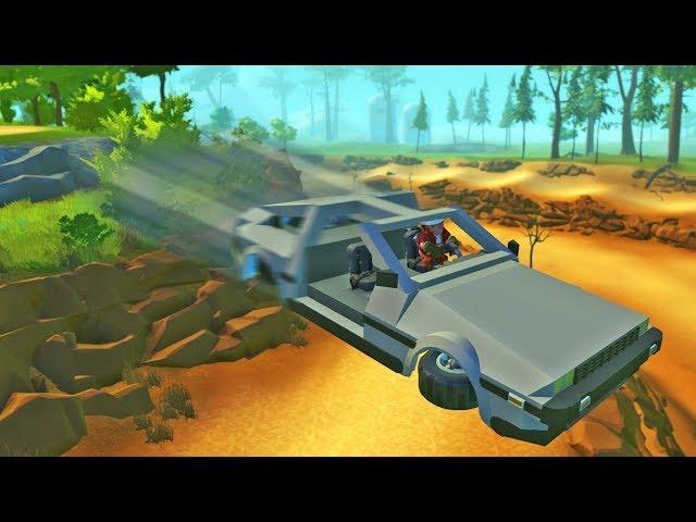 РЕАЛИСТИЧНЫЙ ЛЕТАЮЩИЙ DMC DELOREAN - ОБЗОР ПОСТРОЕК в Scrap Mechanic