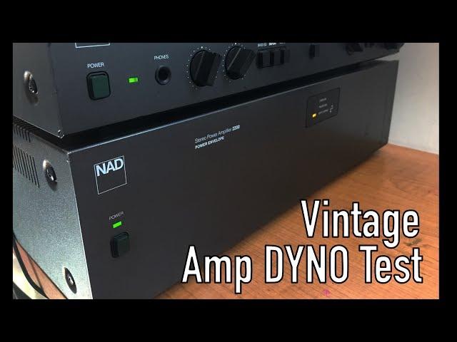 Vintage NAD 2200 Power Envelope Audio Amplifier Dyno Test