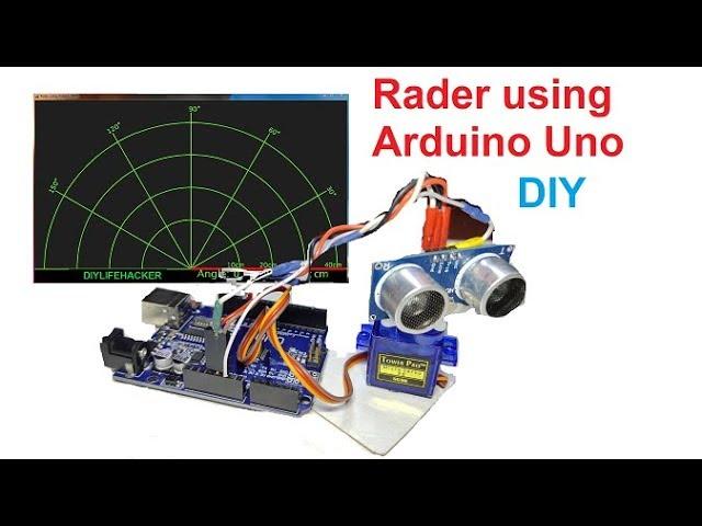 How to make a Rader using Arduino UNO full tuturial by DIYLIFEHACKER