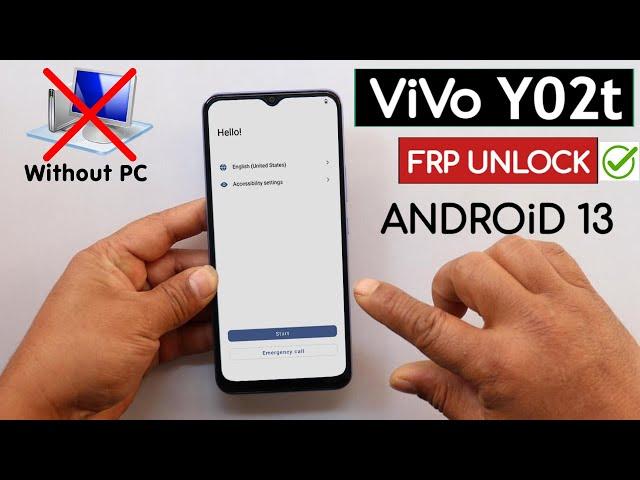 ViVo Y02t Android 13 Frp Bypass/Unlock Google Account Lock Without Pc | Reset Option Not Working