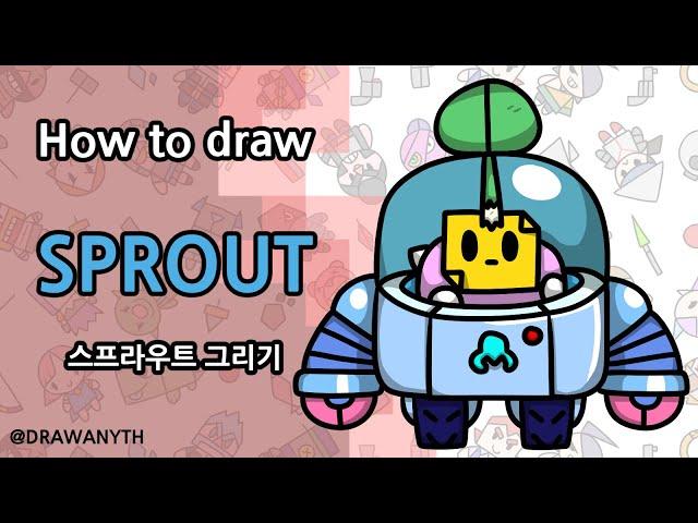 How to draw Sprout | Brawl Stars | New Brawler