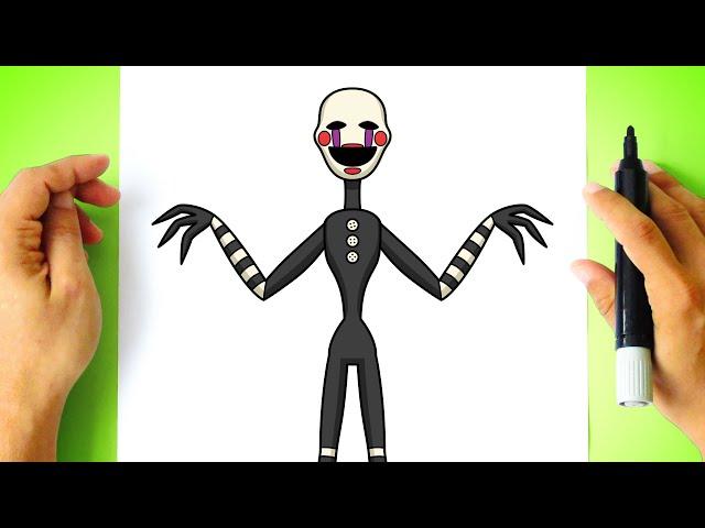 How to DRAW The PUPPET - Five Nights at Freddy's - [ How to DRAW FNAF Characters ]