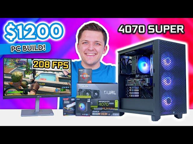 Best VALUE RTX 4070 Super Gaming PC Build!  [Sub $1200 Build Guide w/ Benchmarks]