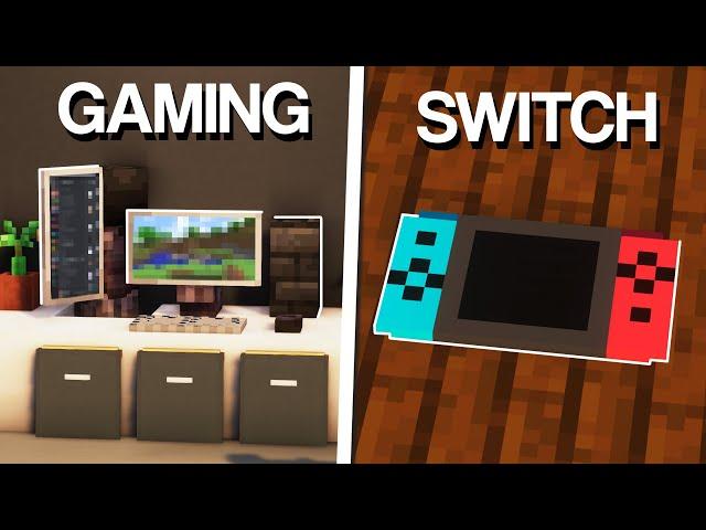 Minecraft: 10+ Gaming Build Hacks & Ideas!