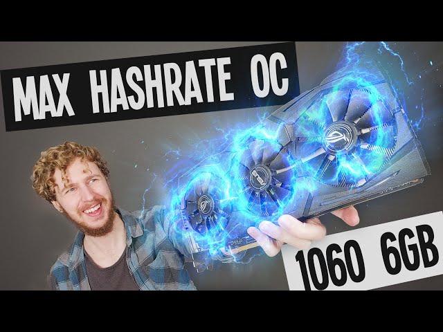 ASUS GTX 1060 6GB Overclocking for Mining Ethereum (How to Maximize Hashrate)