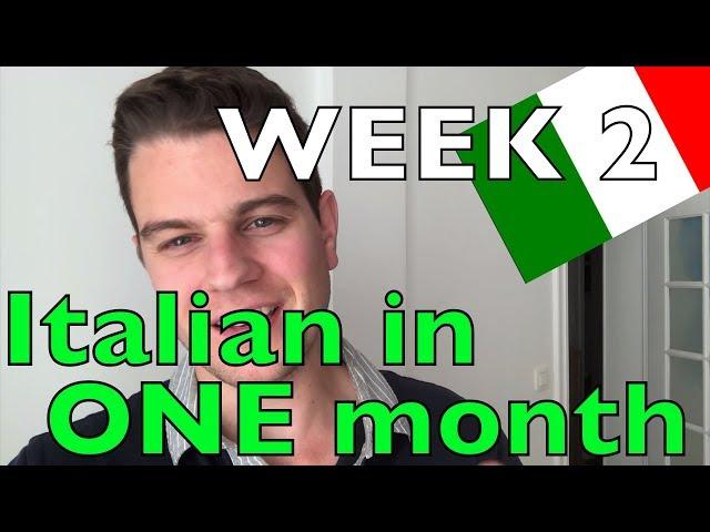 How to learn Italian FAST - Week 2 Update