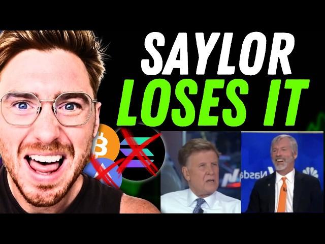 SAYLOR LAUGHS DIRECTLY AT CNBC ANALYST!!! (WE ARE NOT SAFE)