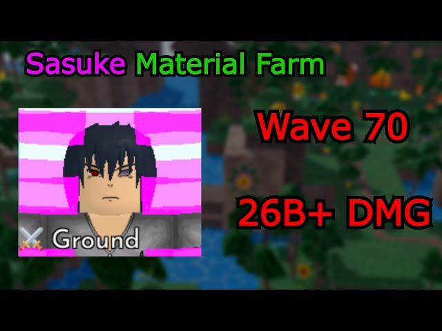 Sasuke 6 Star Material Farm Strat | All Star Tower Defense