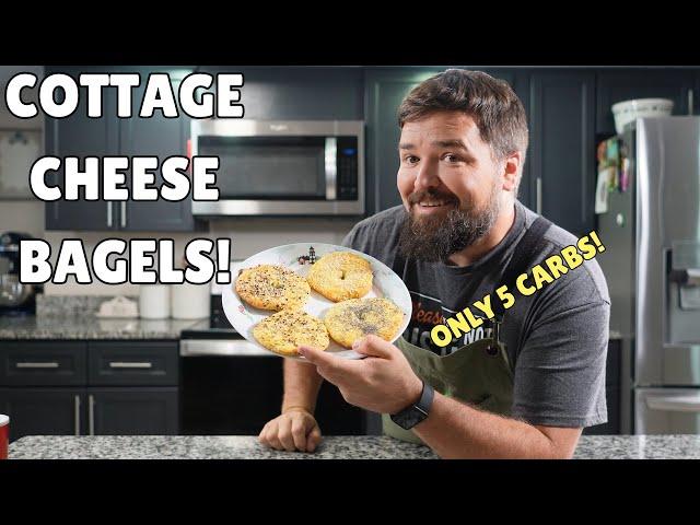 Easy Low Carb Cottage Cheese Bagel Recipe! Keto Friendly bagels | Ready in 30 minutes!