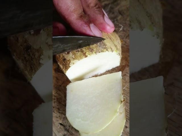 Asmr Cut the jicama fruit #fruits #asmrfruit #fruitcutting #shortvideo