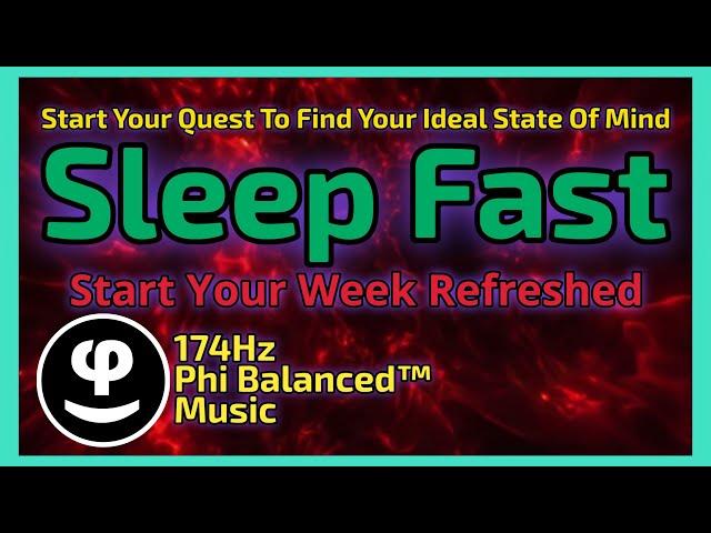 Deep Sleep | 174Hz Productivity Boost | Binaural Beats Black Screen | Find Your Ideal State of Mind