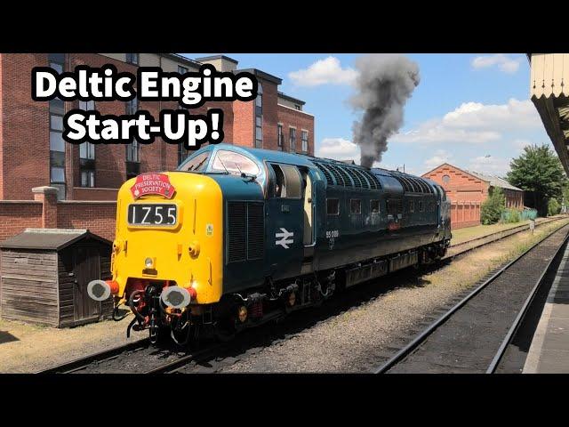 DELTIC ENGINE START - Hear that famous NAPIER Engine kick into life! 55009 'Alycidon' at GCR