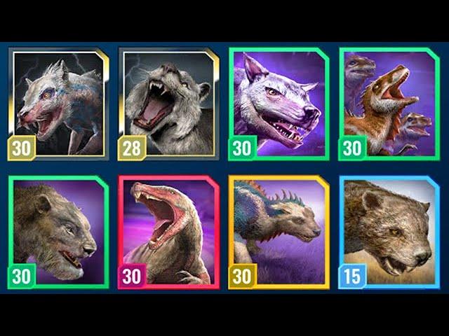 THE ALL MARSUPIAL LION TEAM vs NUBLAR SHORES  (JURASSIC WORLD ALIVE)