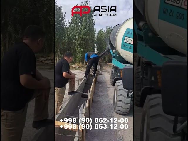  БЕТОНОМЕШАЛКА CARMIX В УЗБЕКИСТАНЕ  #спецтехника #carmix #asiaplatform #jcb