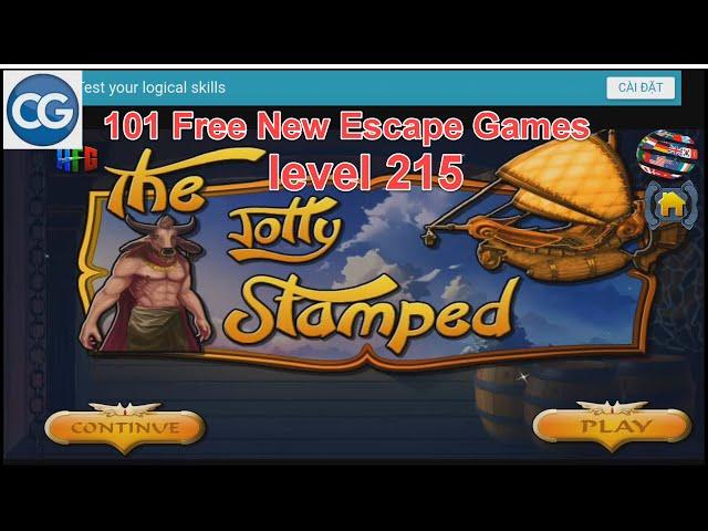 101 Free New Escape Games level 215 - The Jolly Stamped - Complete Game