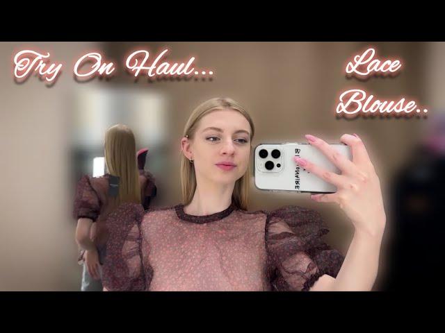 [4K] TRANSPARENT TRY ON HAUL with Lolly In Dressing Room