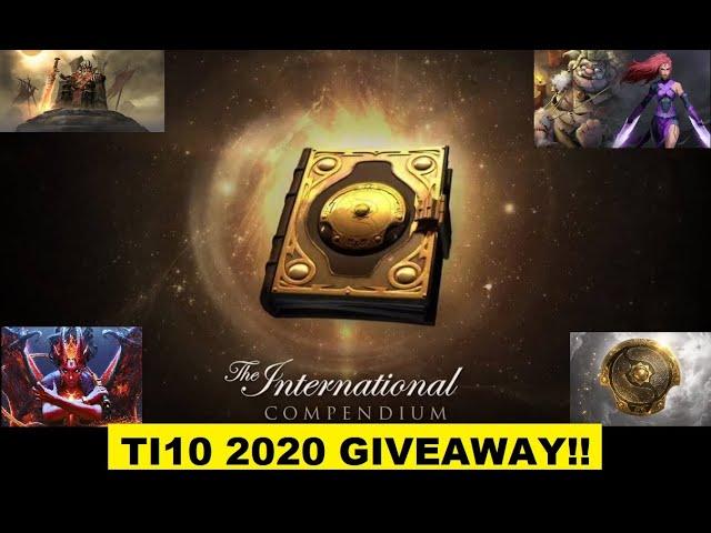 TI10 BATTLE PASS - BATTLE PASS GIVEAWAY! - THE INTERNATIONAL 2020 COMPENDIUM DOTA 2 (Description)