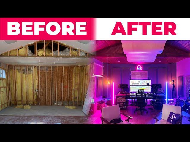 I Turned My Backyard Shed Into a $200,000 Recording Studio!!