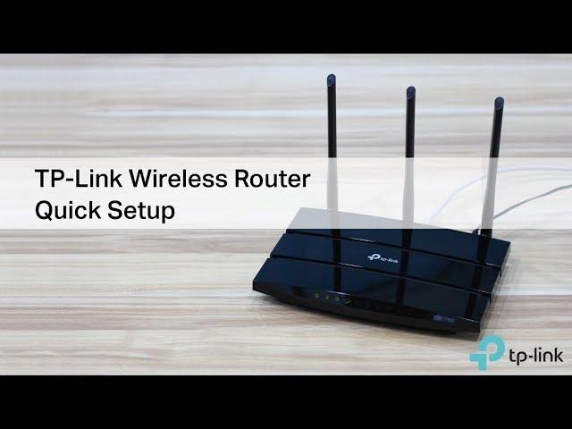 TP-Link wireless router quick setup